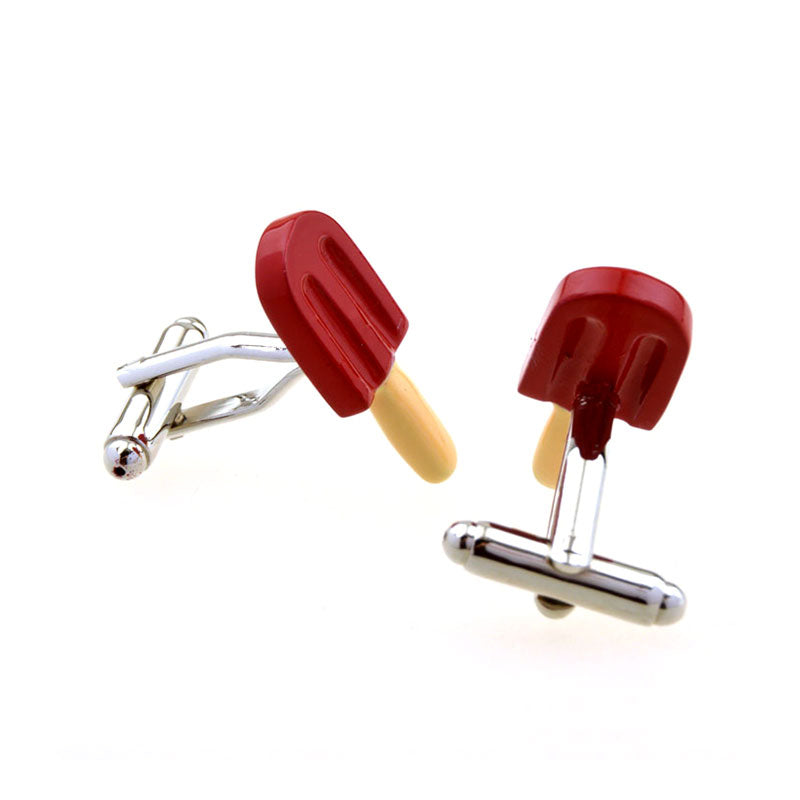 Cartoon Anime Grease Baking Paint Cufflinks