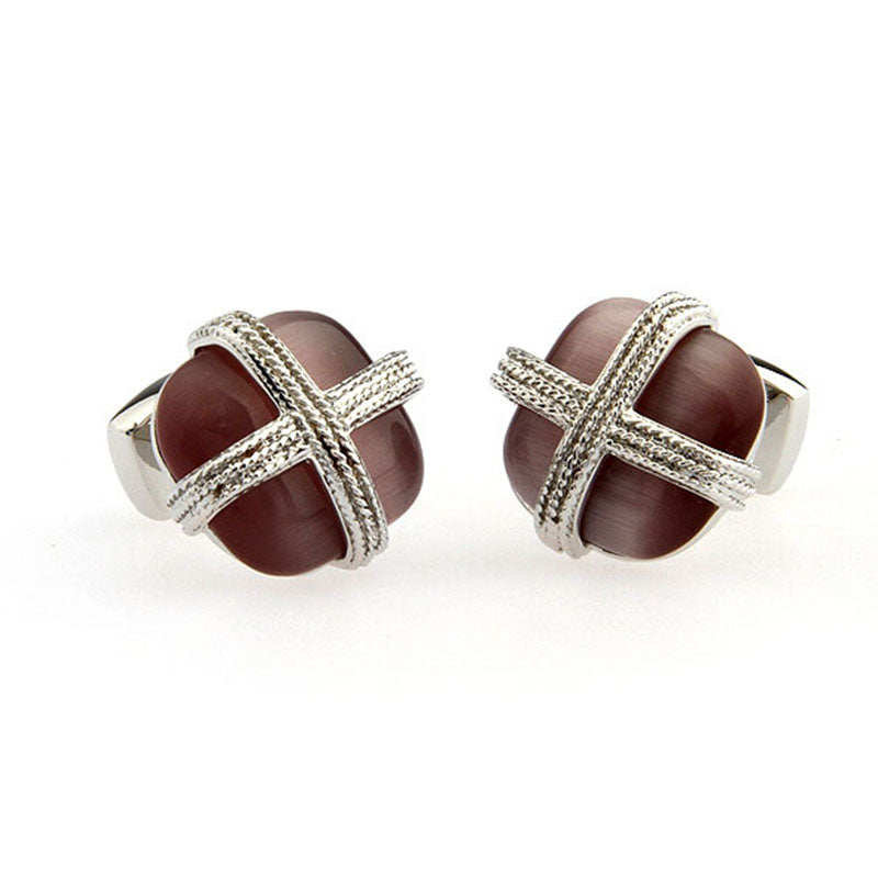 Cateye Glass Cufflinks