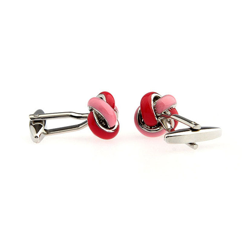 Laser Laser Chinese Knot Enamel Dropping Glue Cufflinks