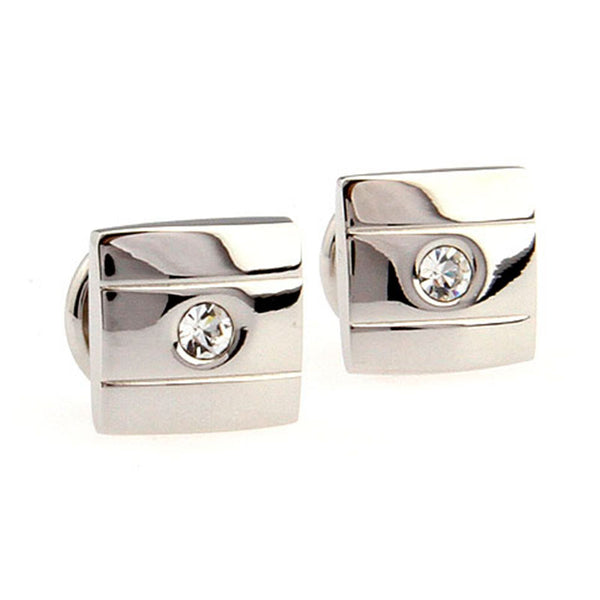 Crystal Zircon Collar Studs