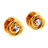 Crystal Zircon Collar Studs