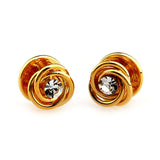 Crystal Zircon Collar Studs