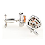 Crystal Zircon Cufflinks