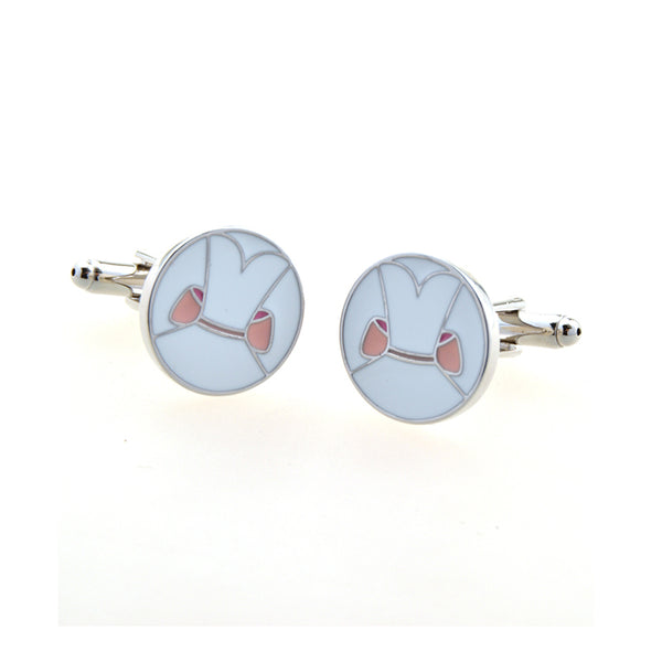 Cartoon Anime Enamel Dropping Glue Cufflinks