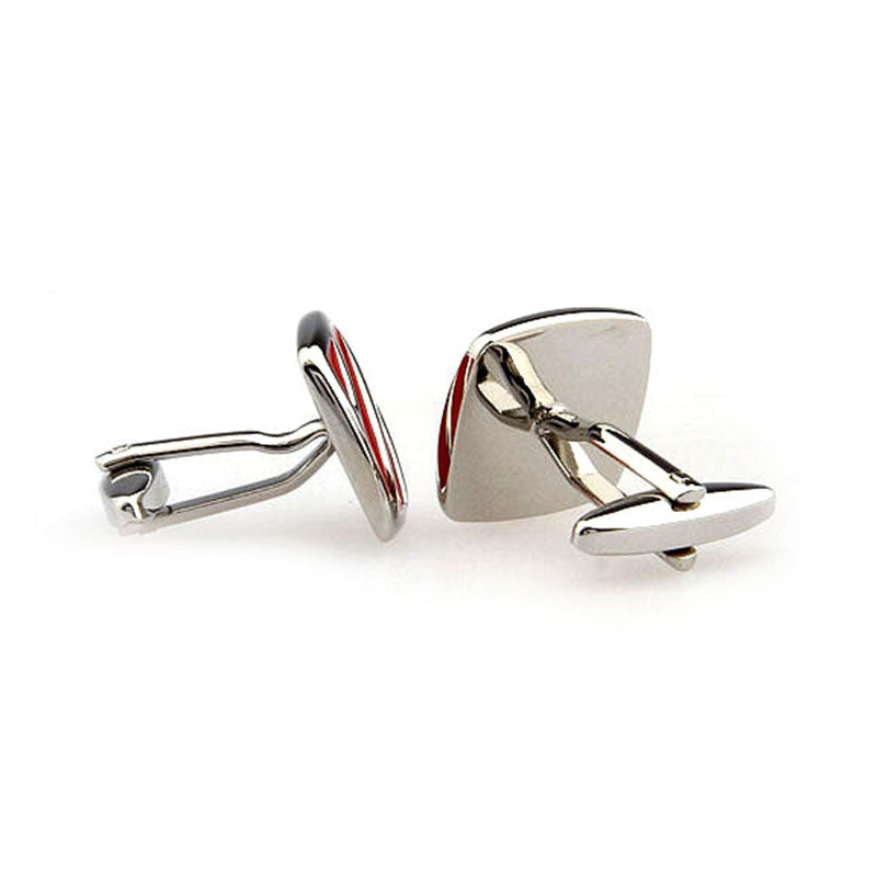 Enamel Dropping Glue Cufflinks
