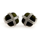 Cateye Glass Cufflinks
