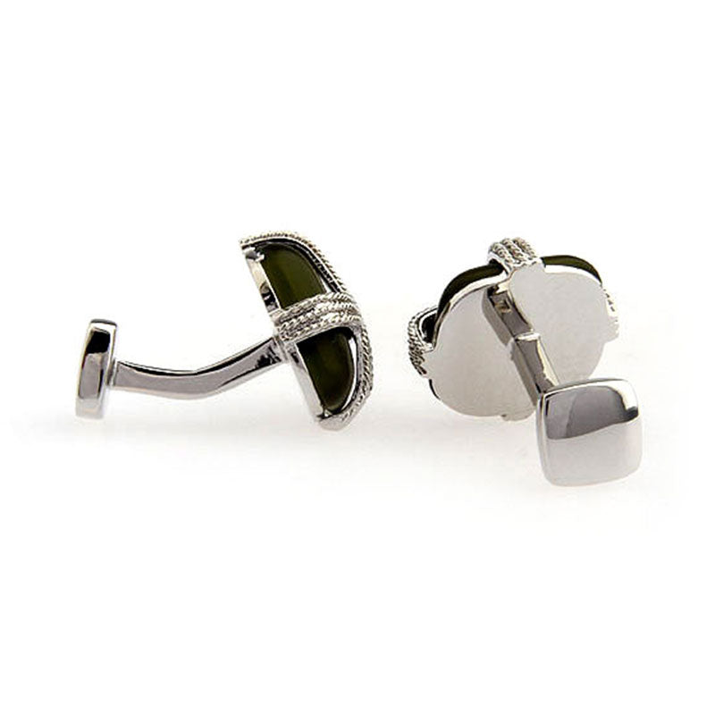 Cateye Glass Cufflinks