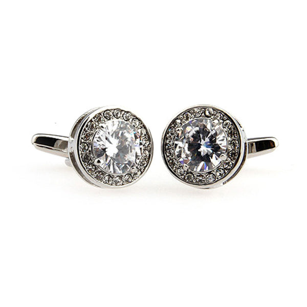 Crystal Zircon Cufflinks