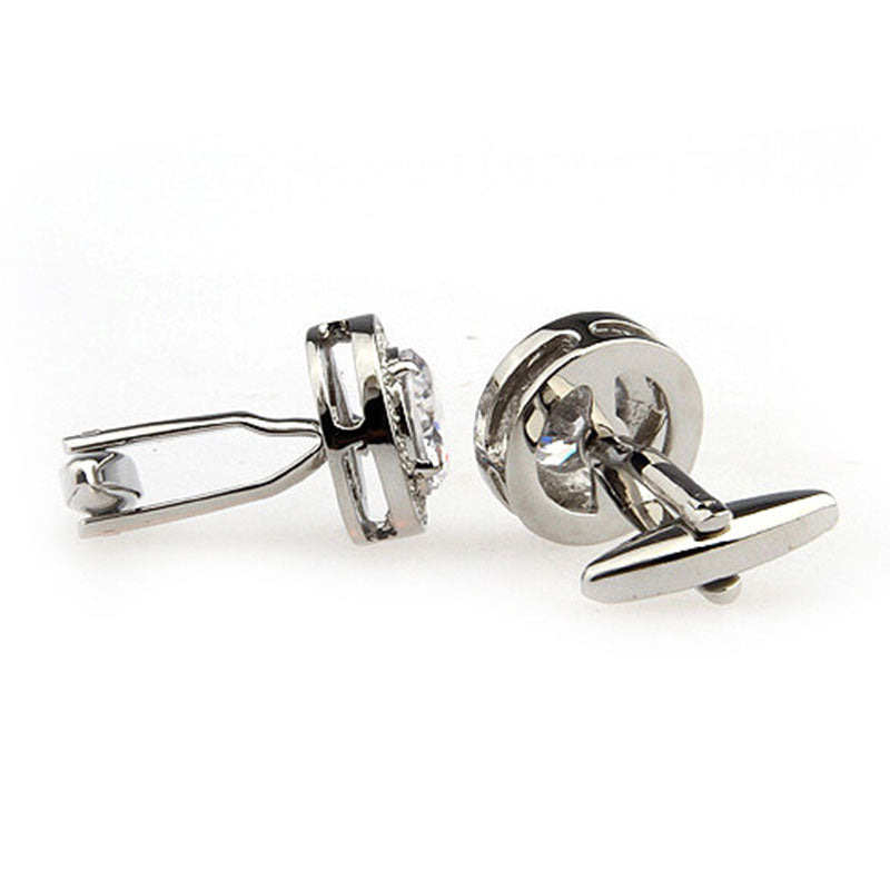 Crystal Zircon Cufflinks