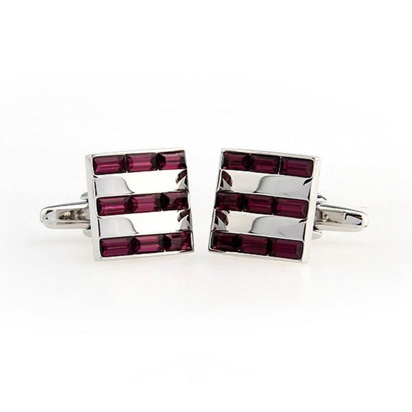 Crystal Zircon Cufflinks