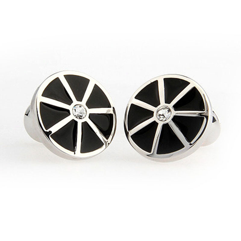 Enamel Dropping Glue Cufflinks