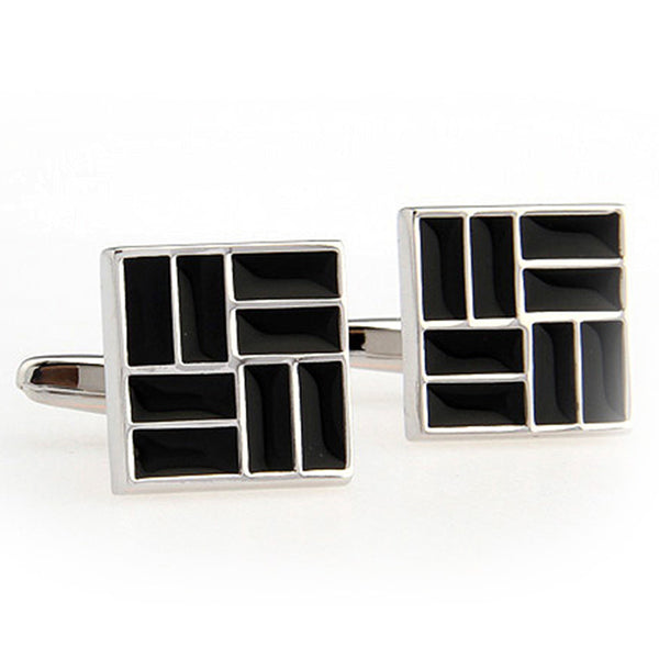 Enamel Dropping Glue Cufflinks