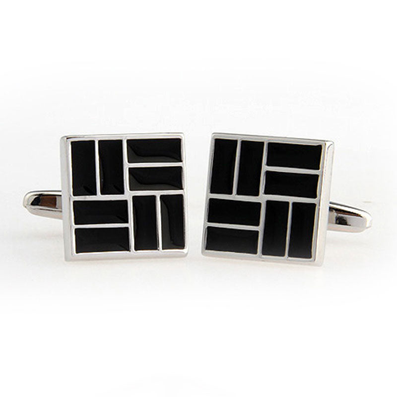 Enamel Dropping Glue Cufflinks