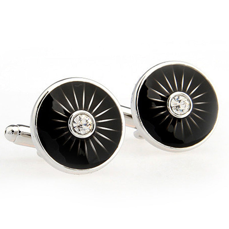 Enamel Dropping Glue Cufflinks