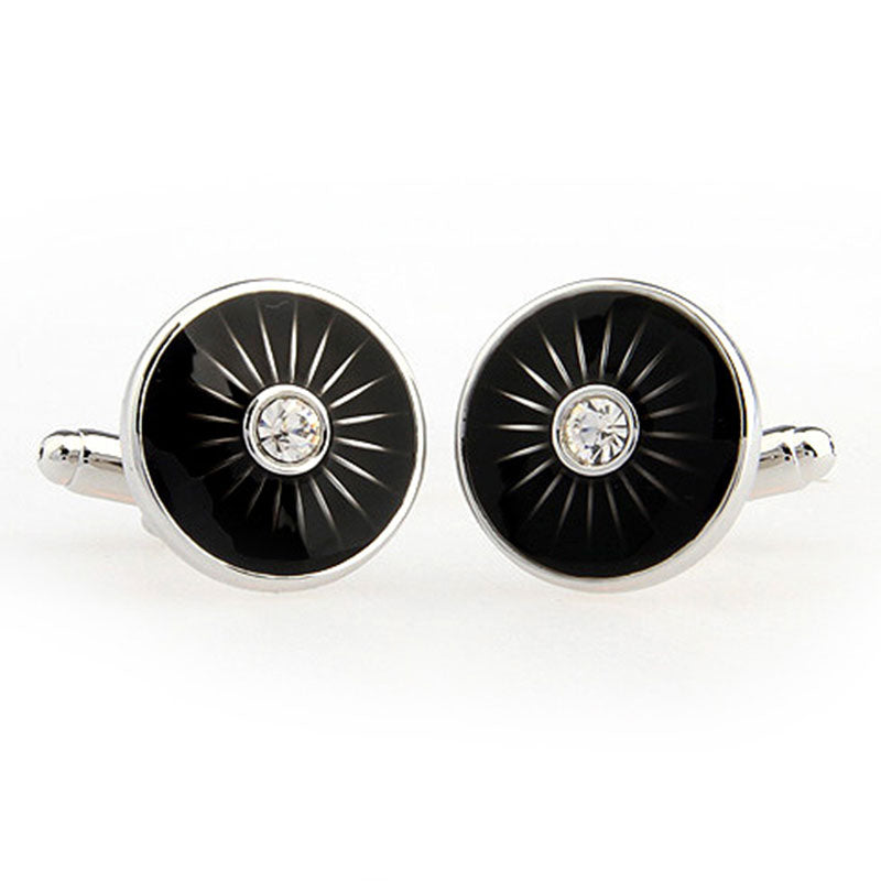 Enamel Dropping Glue Cufflinks