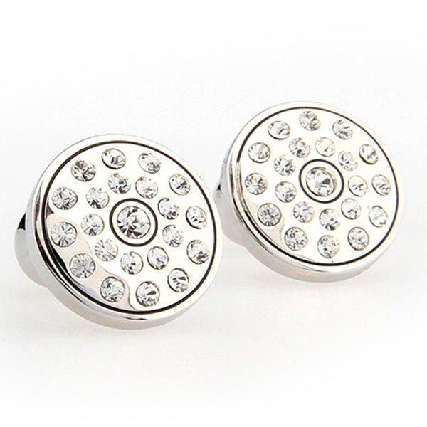 Crystal Zircon Cufflinks