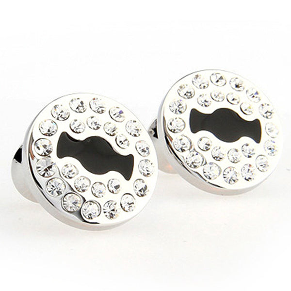Crystal Zircon Cufflinks