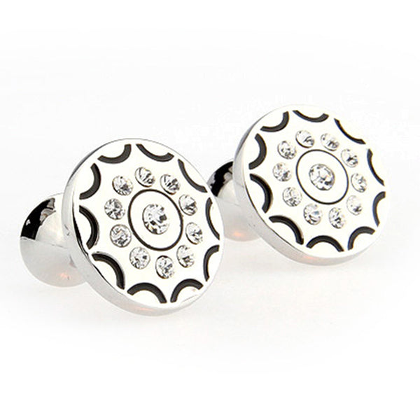 Crystal Zircon Cufflinks