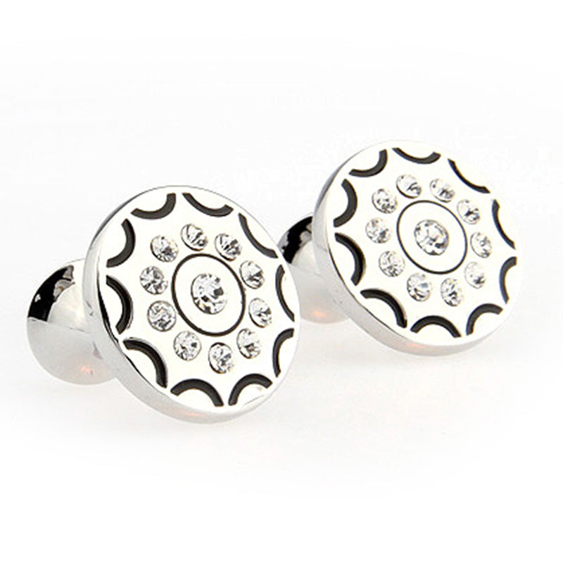 Crystal Zircon Cufflinks