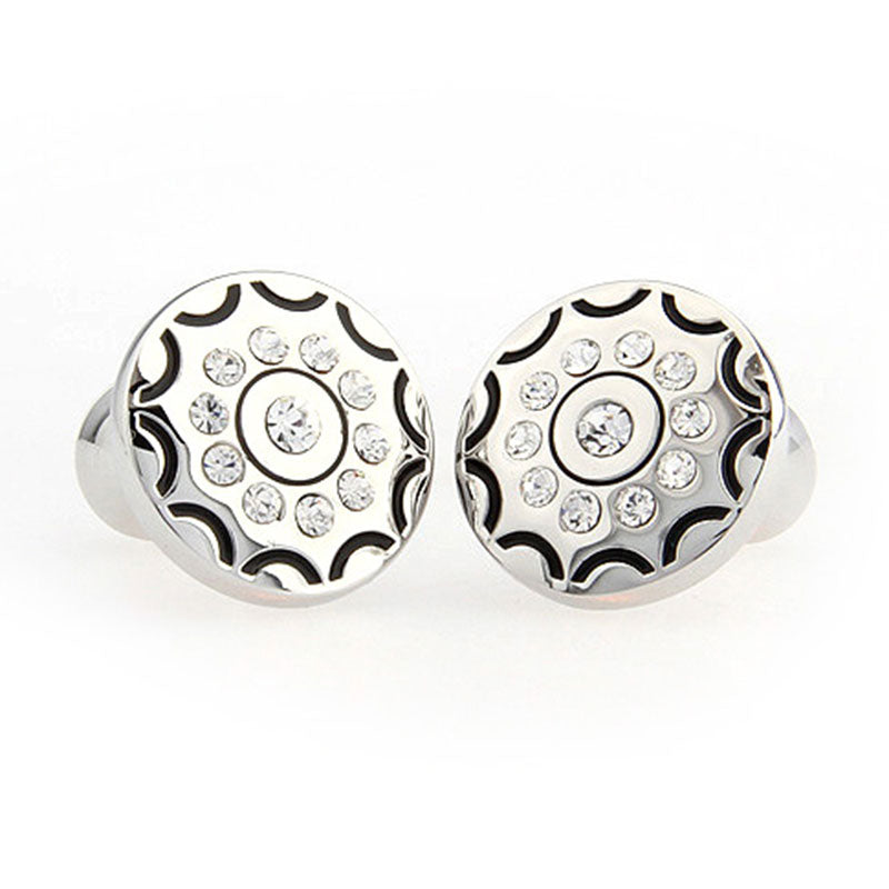 Crystal Zircon Cufflinks