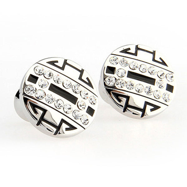 Crystal Zircon Cufflinks