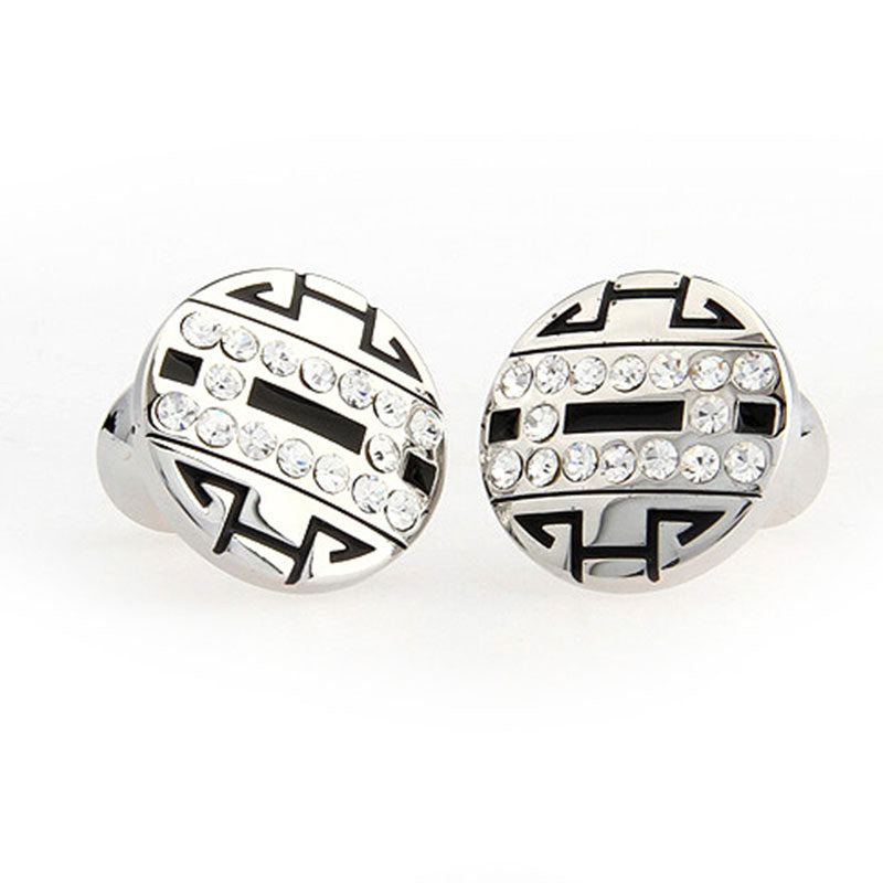 Crystal Zircon Cufflinks