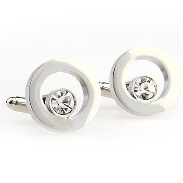 Crystal Zircon Cufflinks