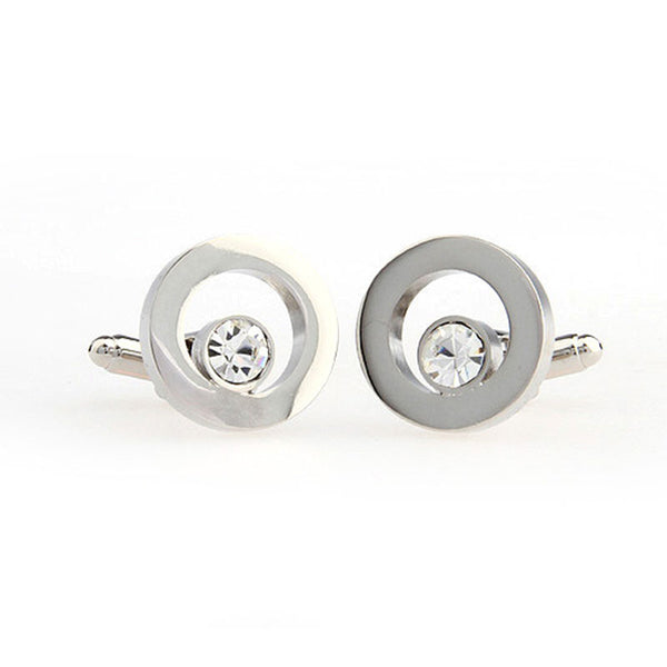 Crystal Zircon Cufflinks