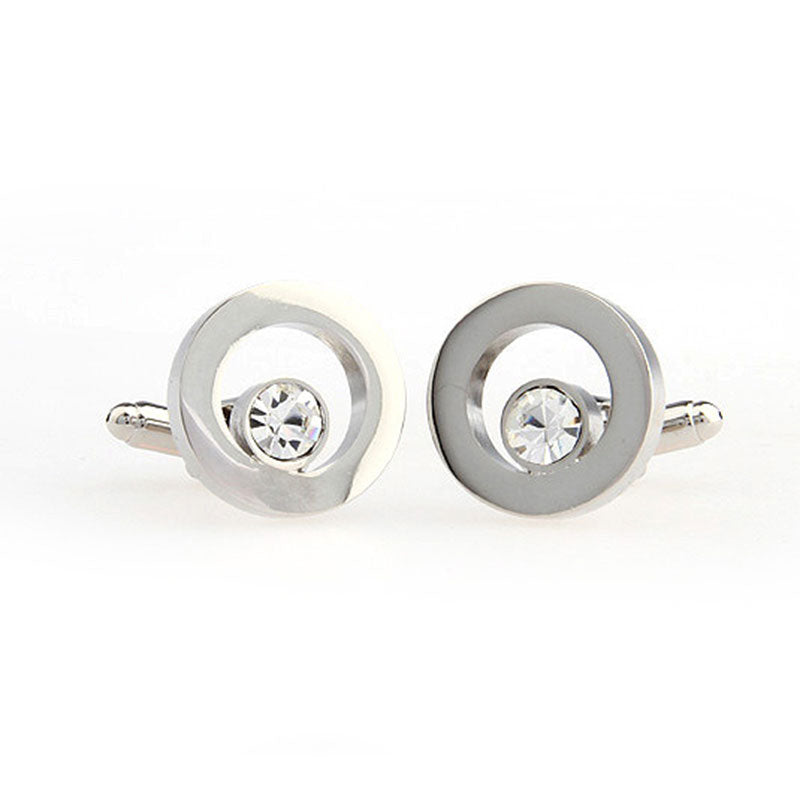 Crystal Zircon Cufflinks