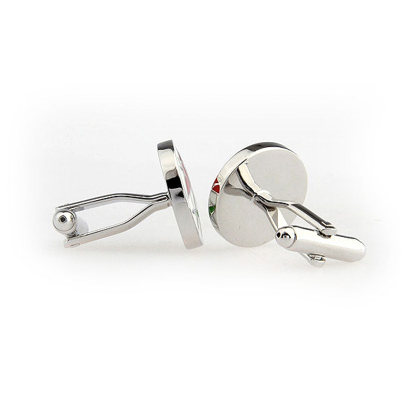 Enamel Dropping Glue Cufflinks