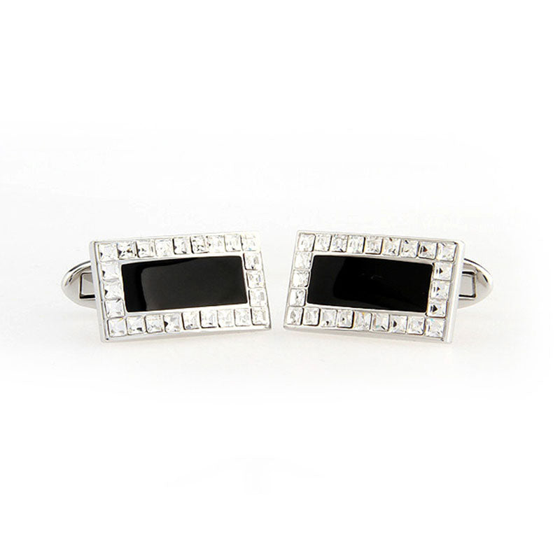 Crystal Zircon Cufflinks