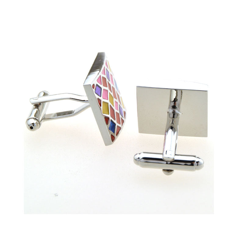 Enamel Dropping Glue Cufflinks