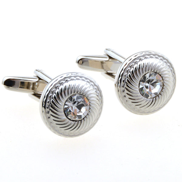 Crystal Zircon Cufflinks