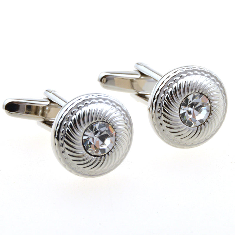 Crystal Zircon Cufflinks