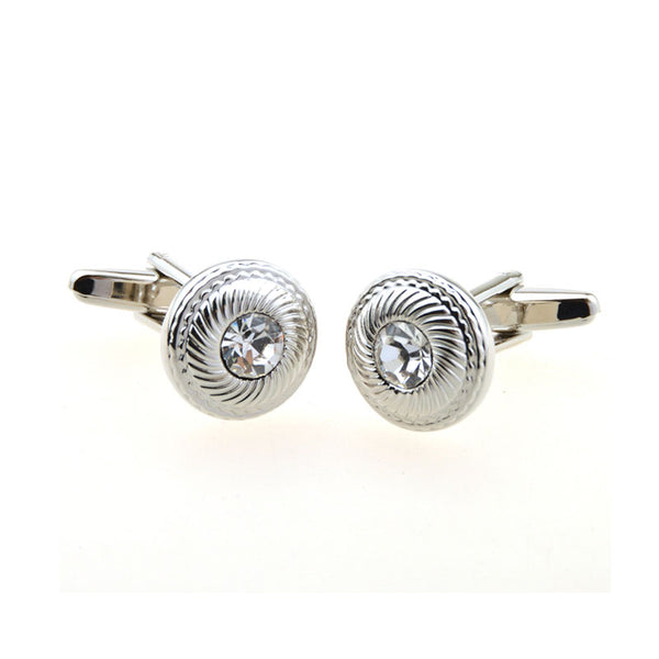 Crystal Zircon Cufflinks
