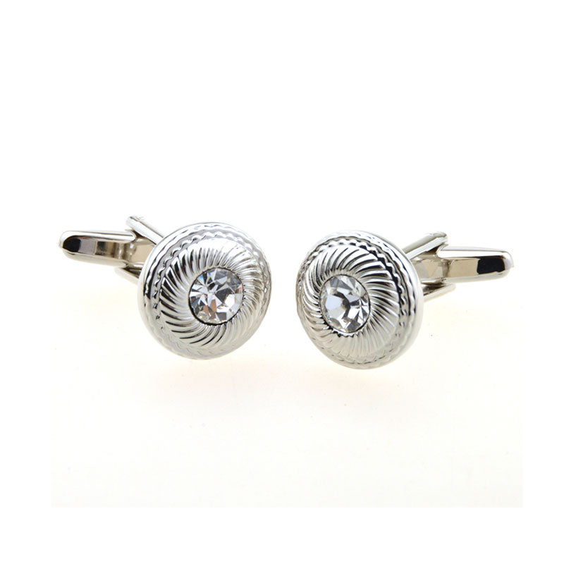 Crystal Zircon Cufflinks