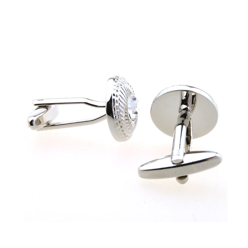 Crystal Zircon Cufflinks