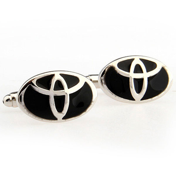 Car Logo Traffic Enamel Dropping Glue Cufflinks