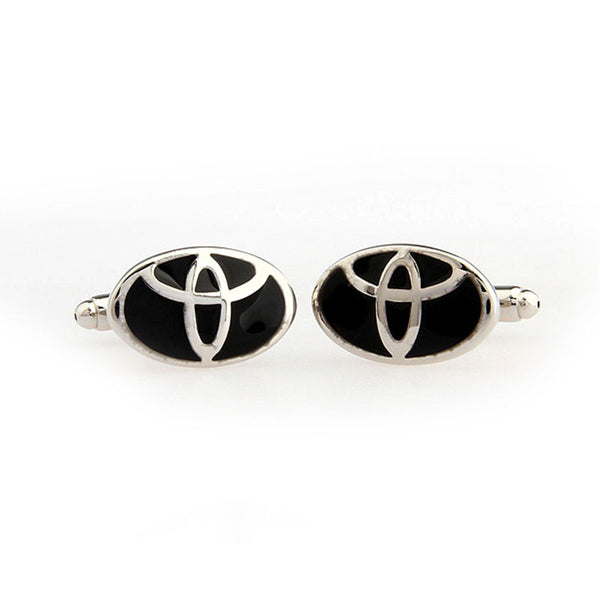 Car Logo Traffic Enamel Dropping Glue Cufflinks
