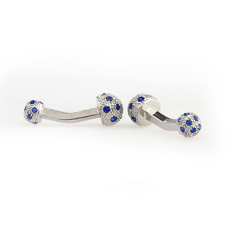 Crystal Zircon Cufflinks