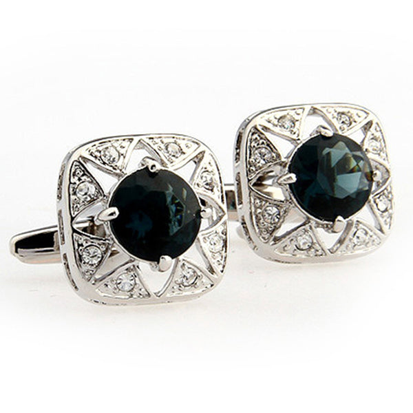 Crystal Zircon Cufflinks