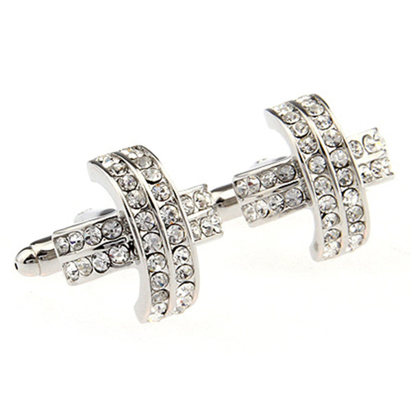 Crystal Zircon Cufflinks