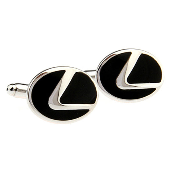 Car Logo Traffic Enamel Dropping Glue Cufflinks