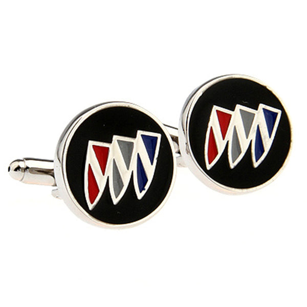 Car Logo Traffic Enamel Dropping Glue Cufflinks