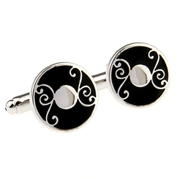 Enamel Dropping Glue Cufflinks