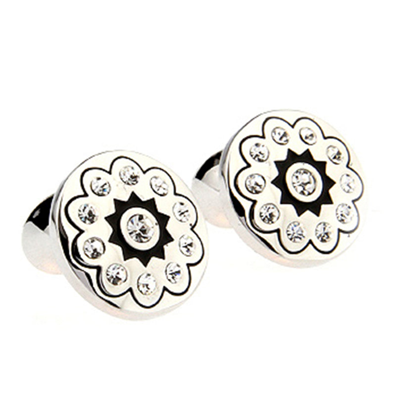 Crystal Zircon Cufflinks