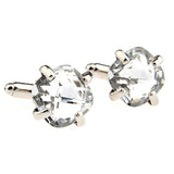 Crystal Zircon Cufflinks