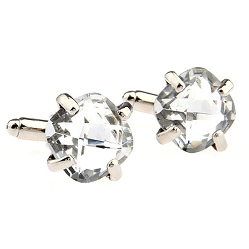 Crystal Zircon Cufflinks