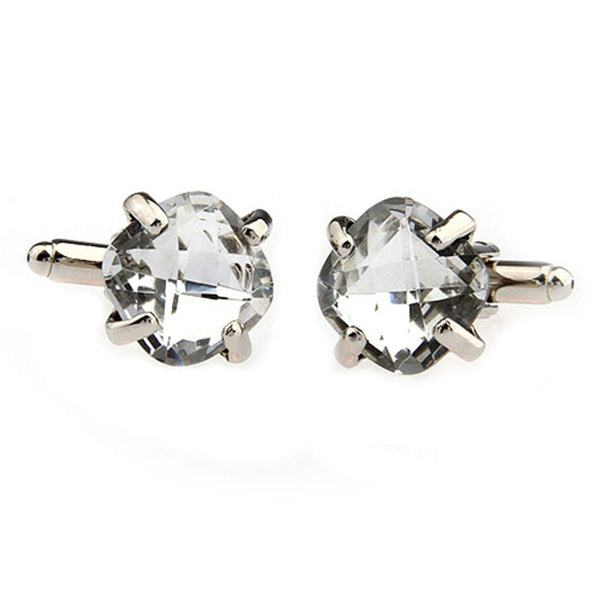 Crystal Zircon Cufflinks
