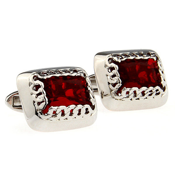 Crystal Zircon Cufflinks